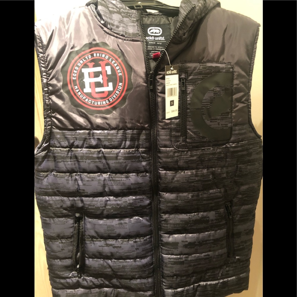 ECKO UNLTD. RHINO LEAGUE NWT S Puffer jacket vest - Picture 2 of 15